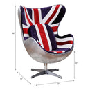 Brancaster - Pattern Accent Chair With Swivel - Multi by HouseOfZazla
