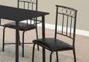 5 Pieces Dining Table Set, Small, Rectangular by HouseOfZazla