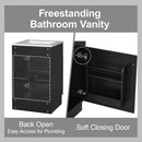 Bathroom Vanity With Sink, Cabinet With Adjustable Shelf by HouseOfZazla