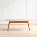 Low Table, Coffee Table With Storage Shelf - Natural by HouseOfZazla