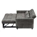 Loveseat Sofa Pull-Out Bed With Adjustable Backrest, 3 USB Ports And 2 Lumbar Pillows For Living Room by HouseOfZazla