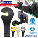 Car Hook Car Seat Back Hook Car Headrest Hook Hanger with Phone Mount Holder Lock Phone Bracket