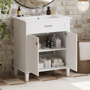 Bathroom Vanity With Ceramic Basin, Soft Close Door And Adjustable Shelves by HouseOfZazla