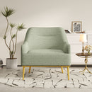 Modern Elegance Accent Chair With Curved Backrest
