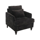 Modern Mid Century Wood Frame Armchair With Tufted Design by Unique Piece Furniture