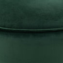 360 Degree Swivel Accent Chair Velvet Modern Upholstered Barrel Chair Over-Sized Soft Chair with Seat Cushion for Living Room, Bedroom, Office, Apartment, Green