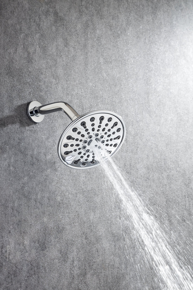 6 In. 6-Spray Balancing Shower Head Shower Faucet