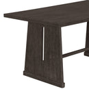 Dining Set With Rectangular Table, 4 Upholstered Chairs & 1 Padded Bench