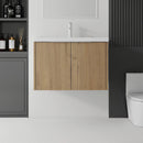 36 Inch Floating Bathroom Vanity with Ceramic Sink and Soft-Close Door by HouseOfZazla