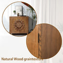 Rustic Hand-Carved Wooden 2-Door Cabinet by HouseOfZazla