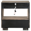 Prescott - 2 Drawers Nightstand With Open Shelf - Taupe by HouseOfZazla