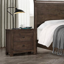 2 Drawer Nightstand - Brown by HouseOfZazla