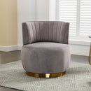 360 Degree Swivel Cuddle Barrel Accent Sofa Chair by Unique Piece Furniture