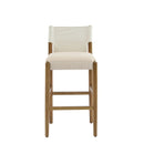 28.5'' Modern Solid Wood Bar Stool with Polyester Cushion - Set of 2 by HouseOfZazla