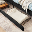 Upholstered Platform Bed Frame With 2 Storage Drawers And Adjustable Sofa Bed by HouseOfZazla