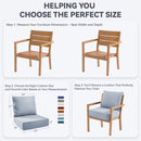 6" Thicker Outdoor Chair Cushion Set