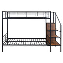 Bunk Bed With Lateral Storage Ladder And Wardrobe by HouseOfZazla