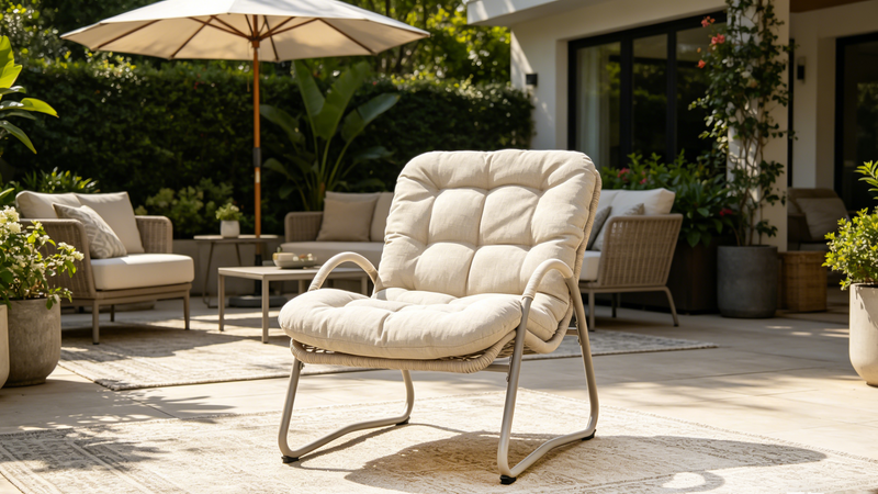 Outdoor Iron Framed Wicker 3-Piece Patio Set, photo 2 of 8