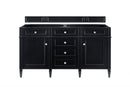 James Martin Brittany 60" Double Bathroom Vanity, Black Onyx