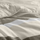 3-Piece King/Cal King Stripe Textured Print Comforter Set
