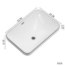 Undermount Bathroom Sink, Vessel Basin For Vanity Countertop - Milk White / Black by HouseOfZazla