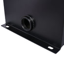 Heavy Duty Hydraulic Fluid Tank 10 Gal Steel Reservoir With Strainer, Gauge & Breather Cap For Tractors & Trucks - Black
