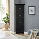 Tall Storage Cabinet With Doors And 4 Shelves For Living Room, Kitchen, Office, Bedroom, Bathroom, Modern by Unique Piece Furniture