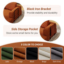 Convertible Sleeper Sofa Bed With Cylindrical Pillow, Fixed Shape Frame by Unique Piece Furniture