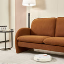 Loveseat Sofa Small Couch For Living Room, Sherpa Fabric Upholstered Loveseat Sofa Couch, Small Loveseat Sofa For Apartment, Bedroom by HouseOfZazla