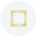 Krista - Round Glass Top Dining Table - Gold