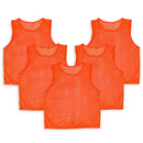 5Pcs Mesh Scrimmage Vests Soccer Basketball Team Training Pinnies Jerseys Shirt Adult Size
