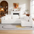Modern L-Shape Modular Sectional Sofa, Compressed Design by HouseOfZazla