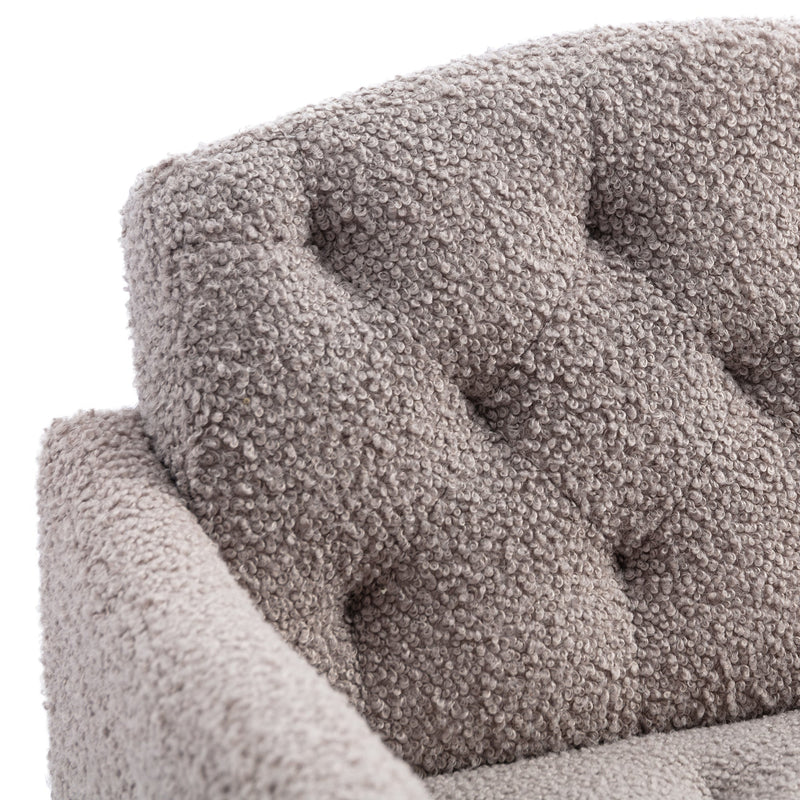 Accent Chair, leisure single sofa with Rose Golden feet