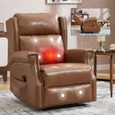 Manual Recliner Chair With Heavy Duty Motion Mechanism, 8 Vibrating Nodes And 3 Massage Modes For Living Room by HouseOfZazla