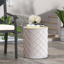 End Table, Outdoor - Antique White by HouseOfZazla