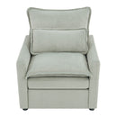 Modern Single Seat Accent Chair With Side Storage Pockets by HouseOfZazla