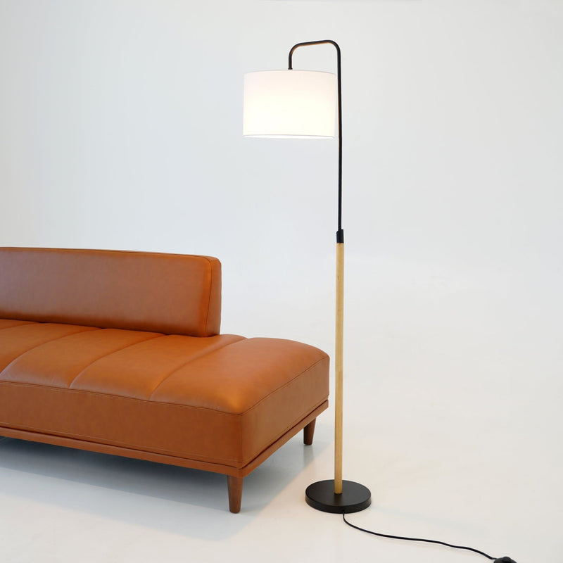 Lior - Arc Floor Lamp With Cylinder Shade - Black, photo 8 of 8