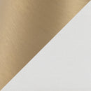 Cone 64' Contemporary Metal Floor Lamp in Gold with White Linen Shade