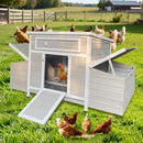 Large Wooden Chicken Coop Outdoor Hen House with Nesting Boxes by HouseOfZazla