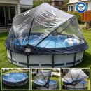 15 Ft Round Multifunctional All Weather Pool Dome Enclosure by HouseOfZazla