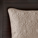 Reversible Quilt Set Khaki King/Cal King