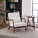 Accent Chair With Pillow And Wood Frame by HouseOfZazla