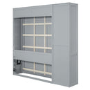 Murphy Wall Bed With Shelves, Wardrobe And LED Lights by HouseOfZazla