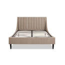 Aspen - Vertical Tufted Modern Headboard Platform Bed Set by HouseOfZazla