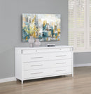 Gracemont 8-drawer Bedroom Dresser Cabinet White