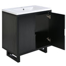 Bathroom Vanity Set With Sink, Combo Cabinet, Bathroom Storage Cabinet, Solid Wood Frame by HouseOfZazla