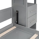 Murphy Wall Bed With LED Lights, Shelves And Drawers