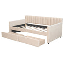 Upholstered Daybed With Slat Support