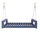 Twin Size Porch Swing Bed Seating Gray