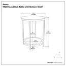 Jenna - Handcrafted Round Side Table by Unique Piece Furniture